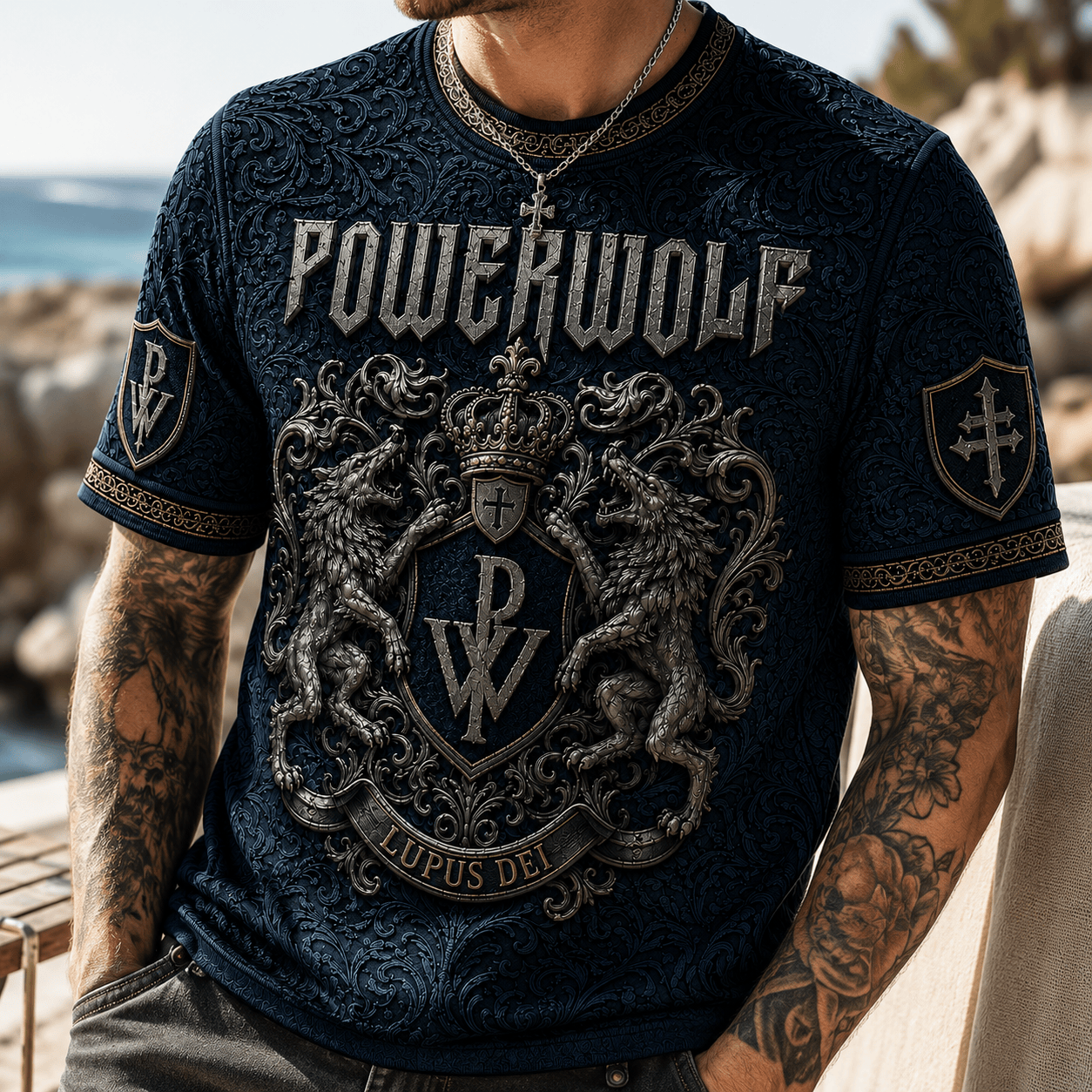 PREMIUM POWF 3D EMBOSS SHIRT NPL