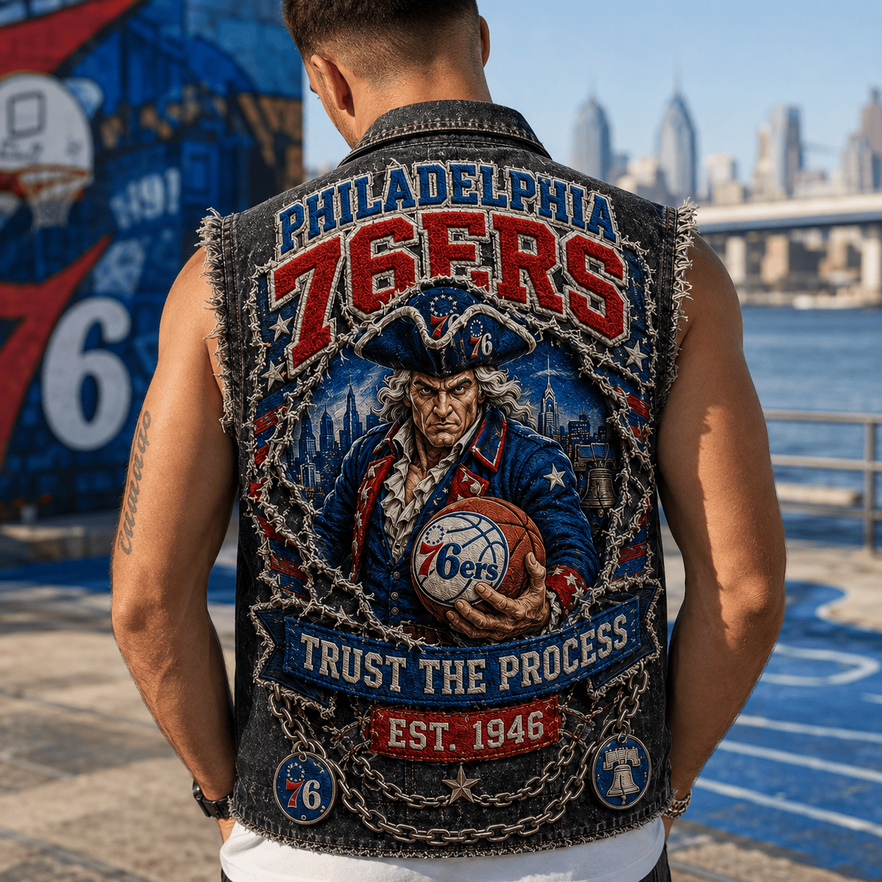 PL77 PREMIUM DENIM VEST NVH