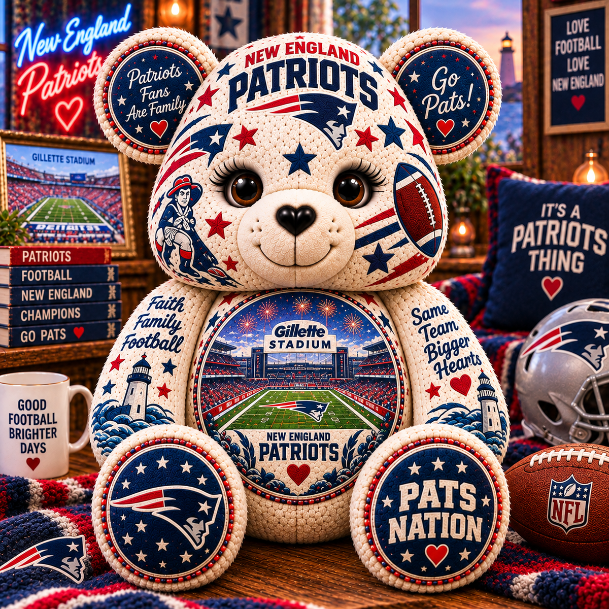 NEP Bear Custom Shaped Pillow