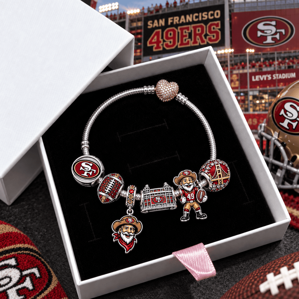 SF49 Silver Charm Bracelet Set VTH